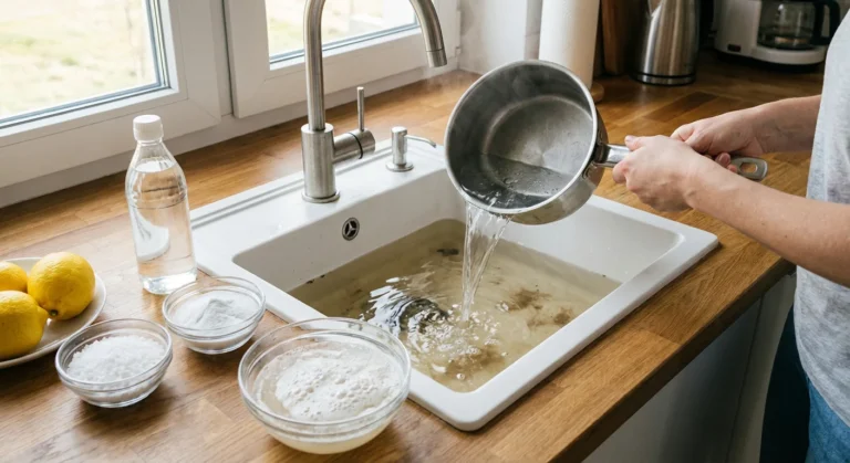 Comment déboucher un évier de cuisine naturellement