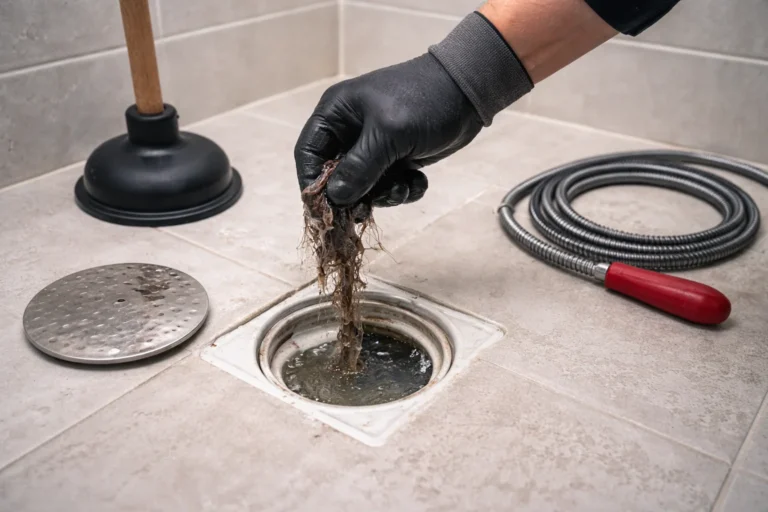 Débouchage douche 5 méthodes rapides qui fonctionnent